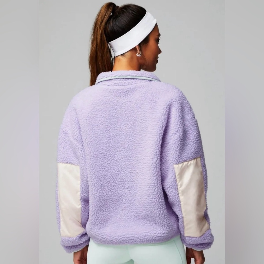Fabletics Lavender Teddy Jacket - image 10